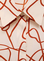 Camicia Con Stampa Astratta