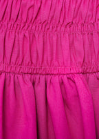 Robe Courte Froncée Ballon