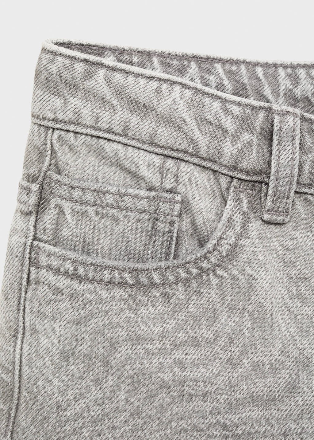 Dad Grey Denim Jeans - Boy