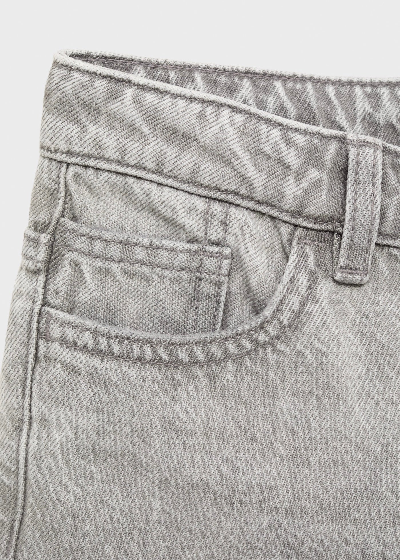 Dad Grey Denim Jeans - Boy