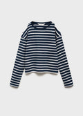 T-Shirt Cutoutr Bleu Marine - Fille