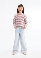 T-Shirt Cutoutr Grenat - Fille