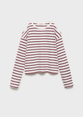 T-Shirt Cutoutr Grenat - Fille