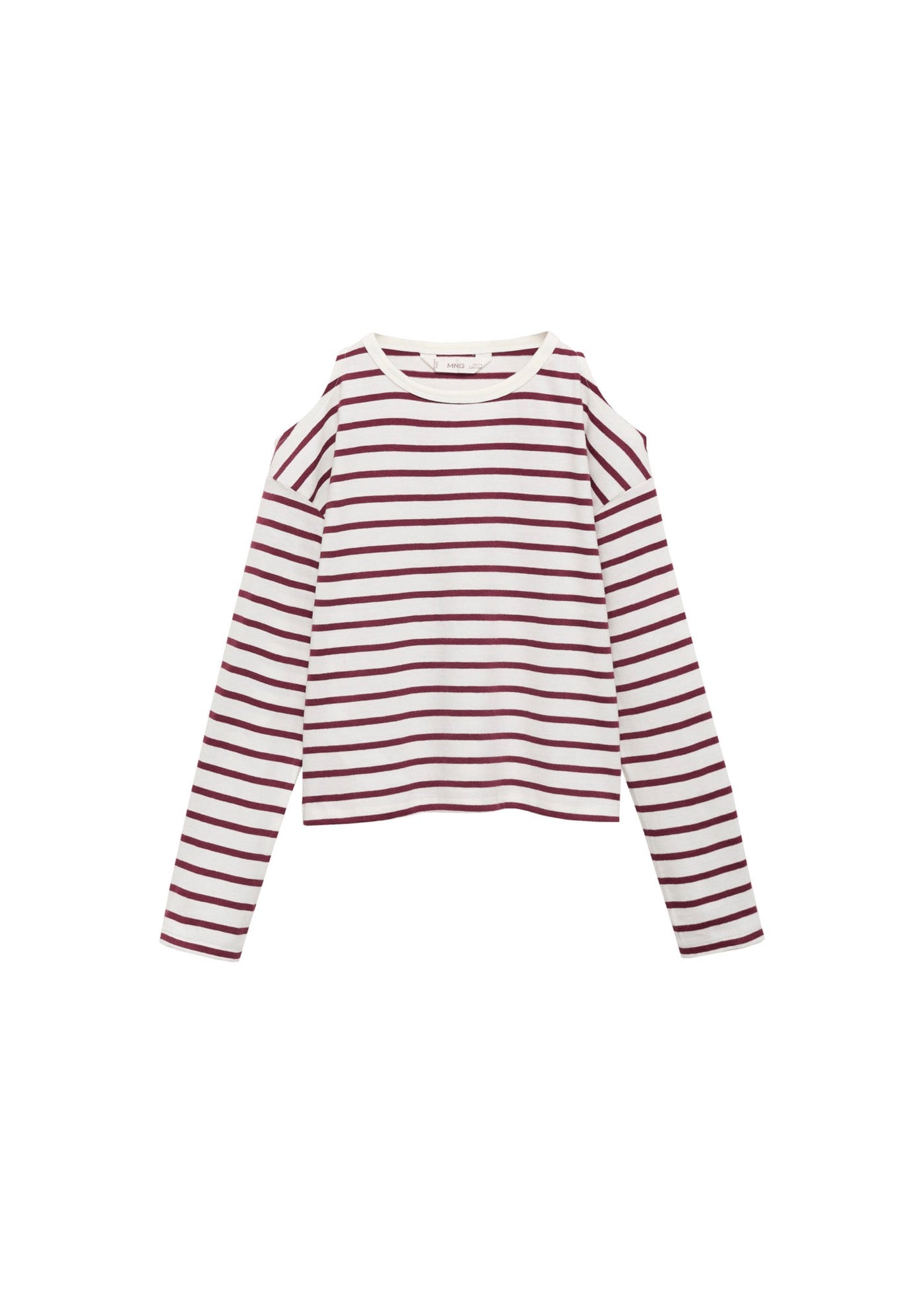 T-Shirt Cutoutr Grenat - Fille