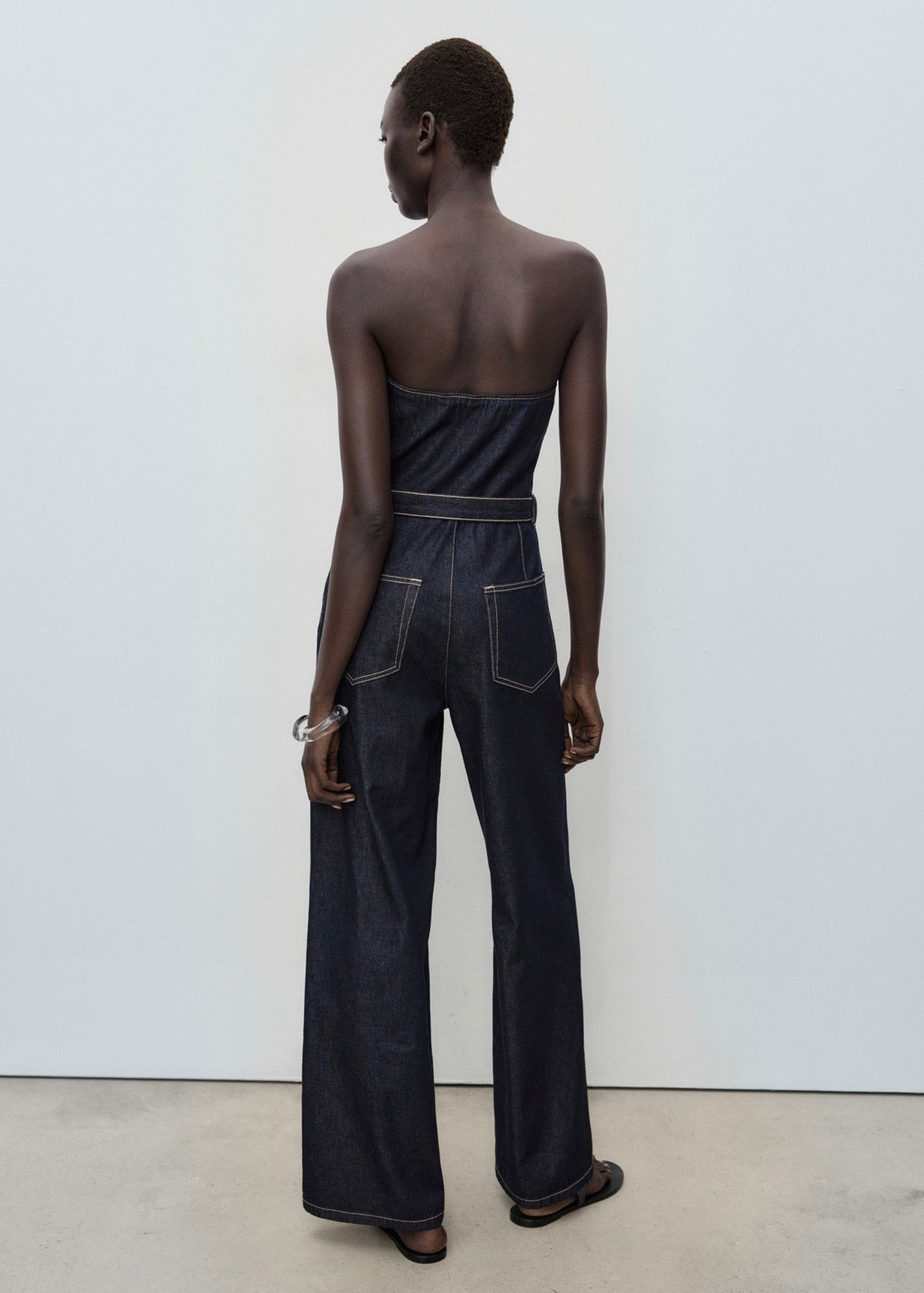 Combinaison Denim Bustier