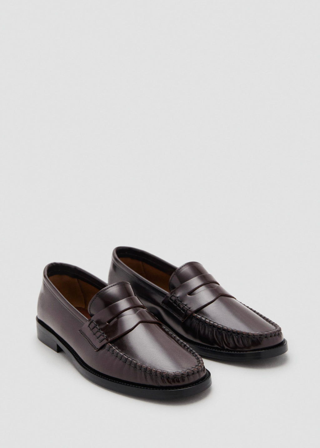 Mocassins Cuir Froncé