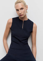 Top Cintré À Zip
