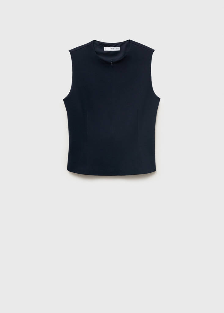 Top Cintré À Zip