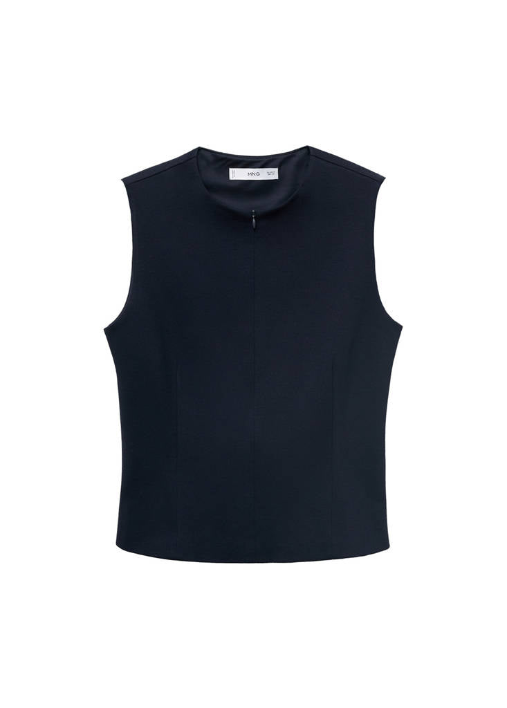 Top Cintré À Zip