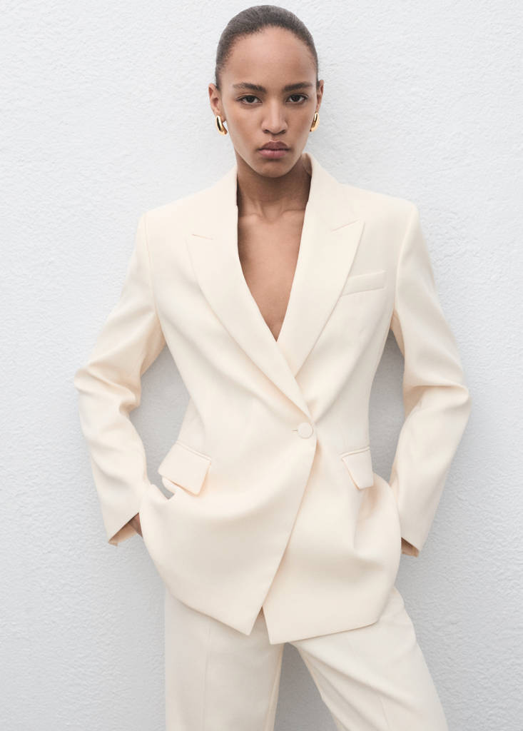 Blazer de Traje Cruzada
