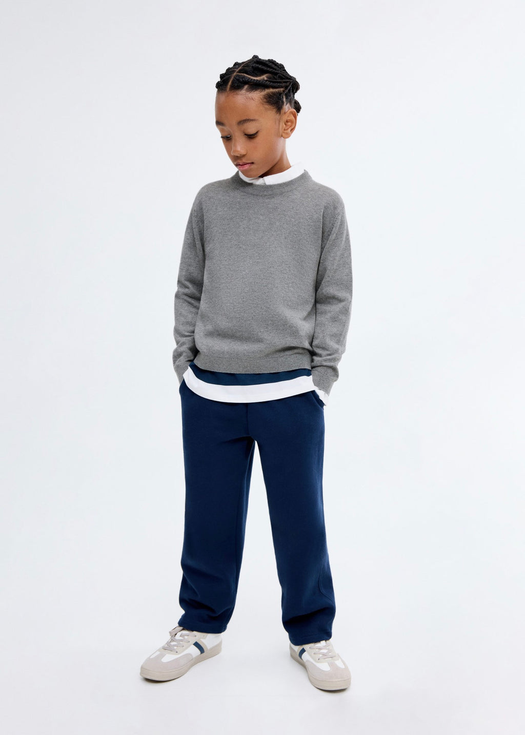Jersey Hugo Gris Medio Jaspeado - Niño