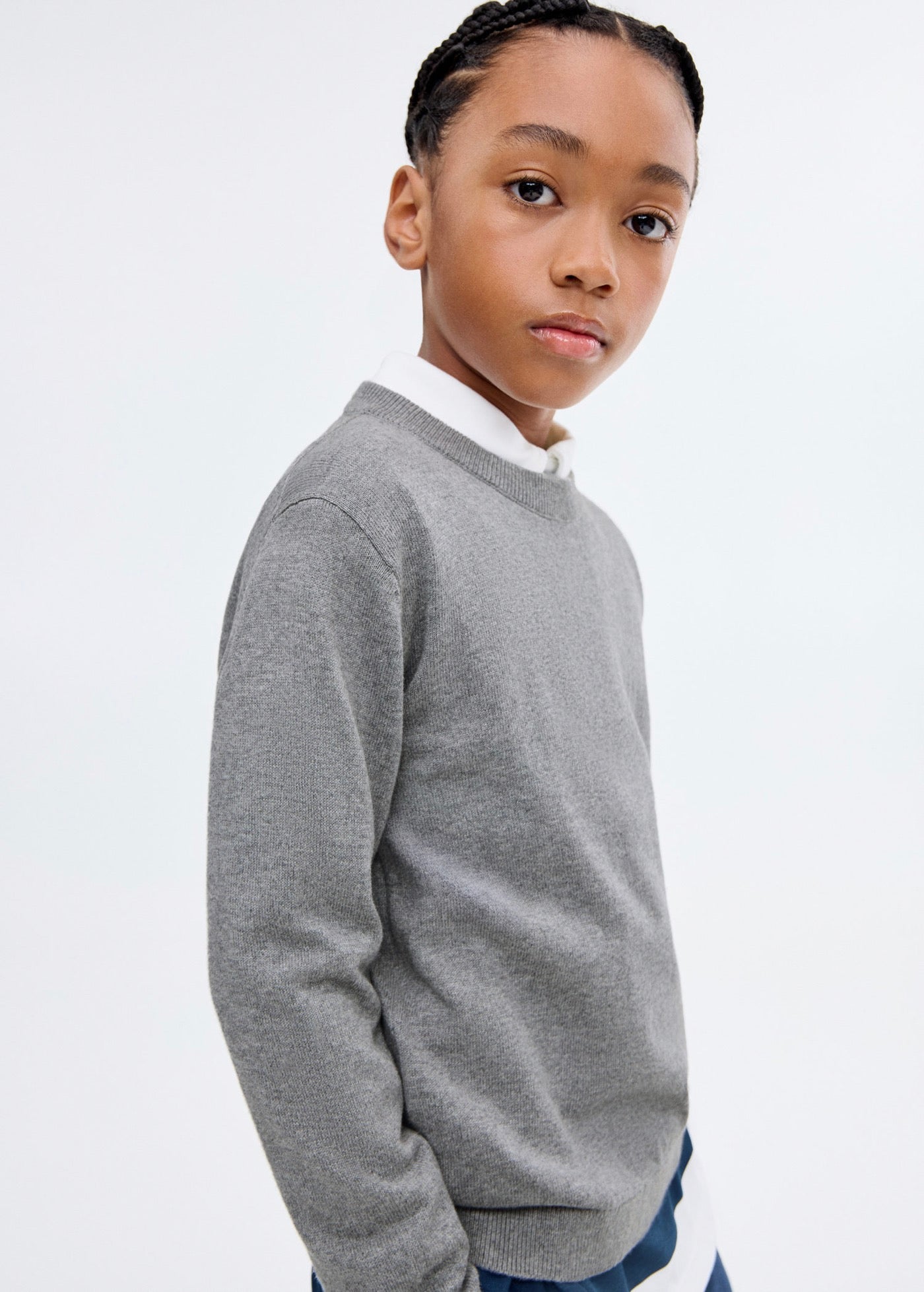 Jersey Hugo Gris Medio Jaspeado - Niño