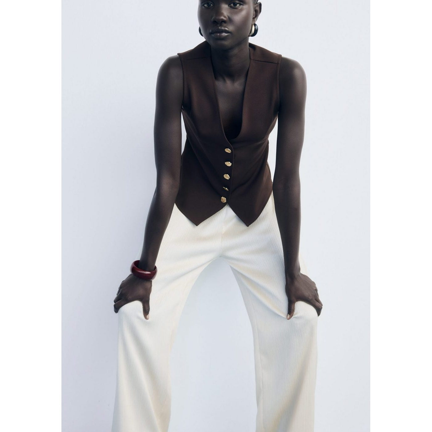 Gilet Boutons Bijoux