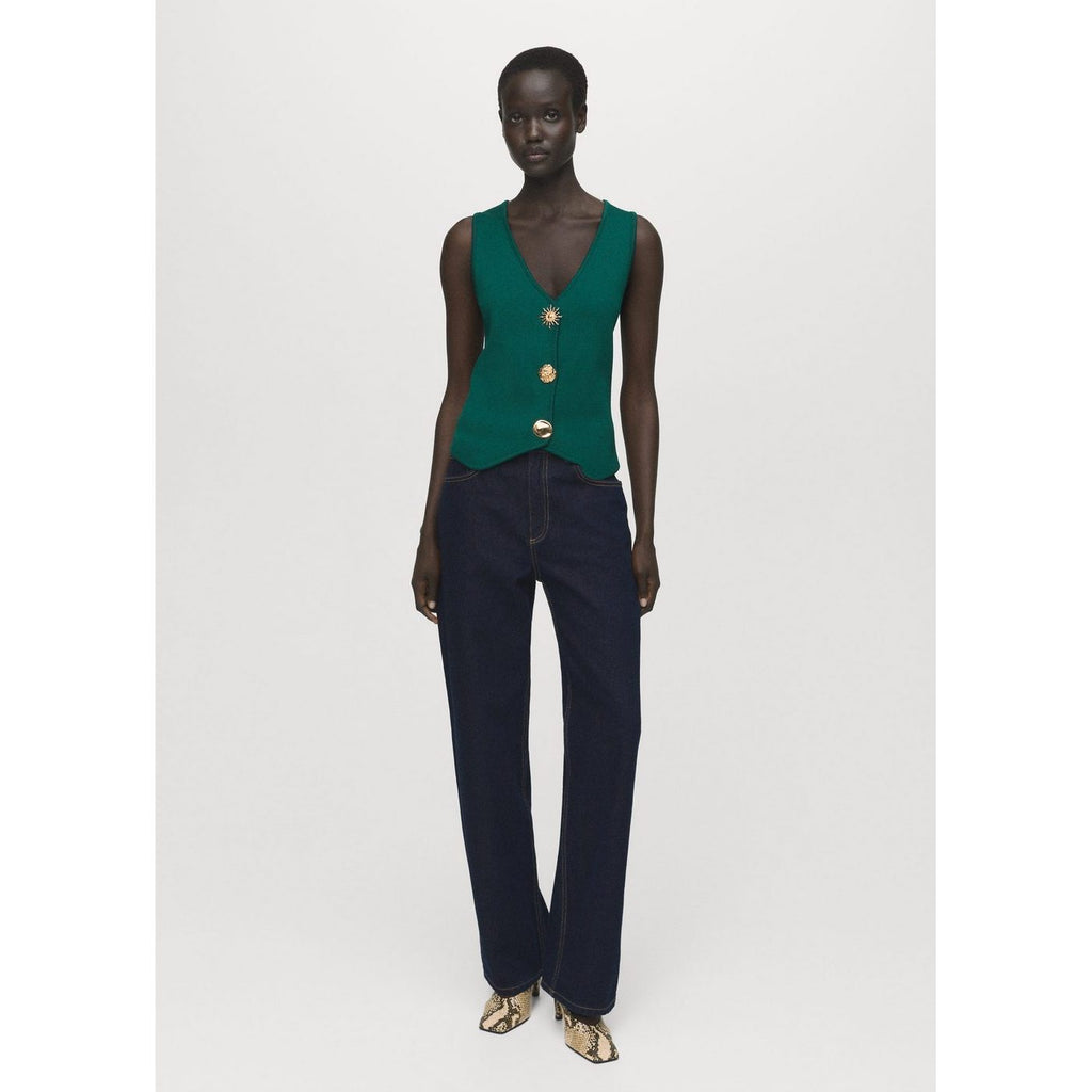 Gilet Maille Boutons Bijoux