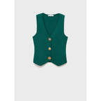 Gilet Maille Boutons Bijoux