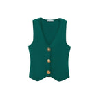 Gilet Maille Boutons Bijoux