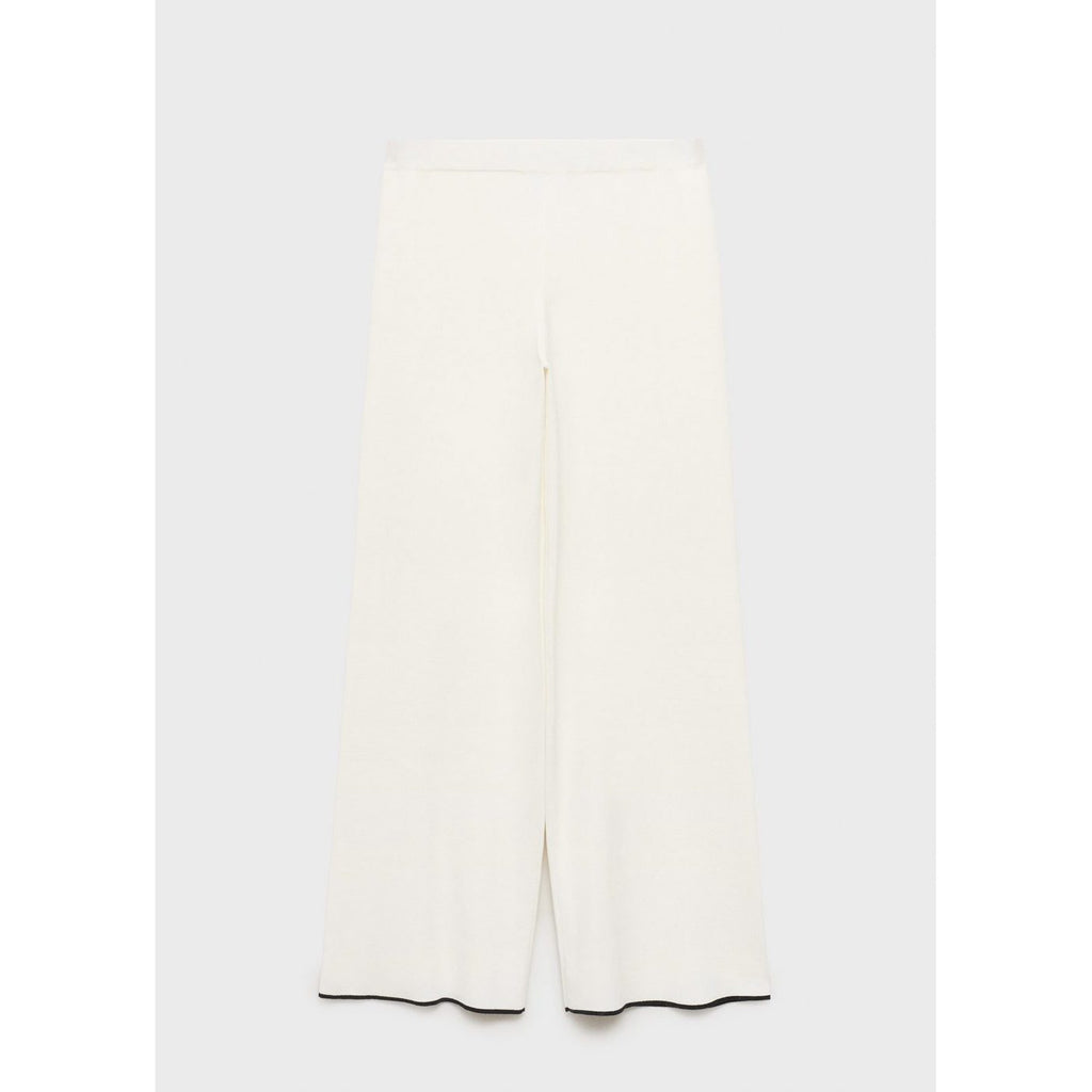 Pantalon Maille Bas Contrastant