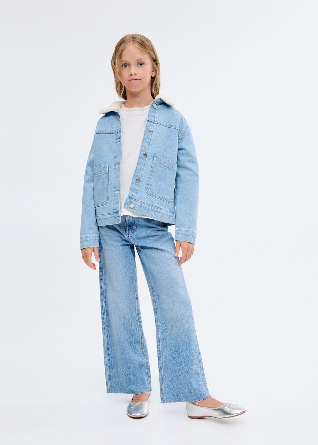 Lisa Light Blue Jacket - Girl