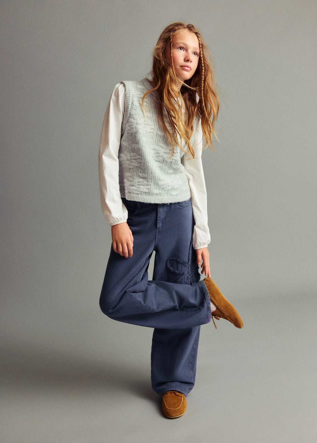 Pantalon Flor Bleu - Fille