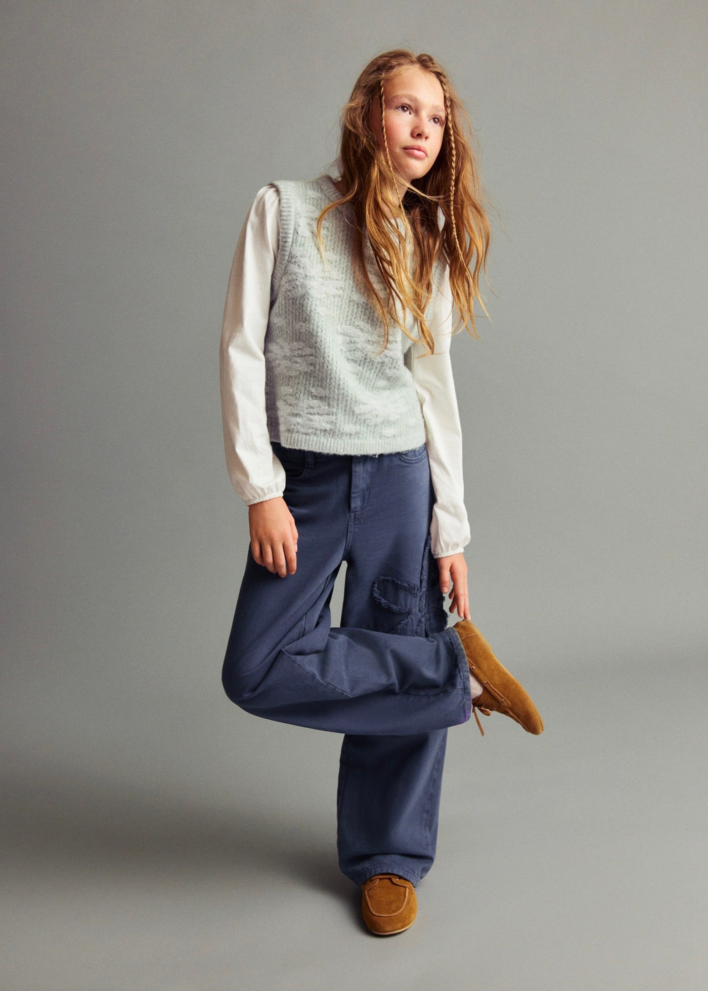 Pantalon Flor Bleu - Fille