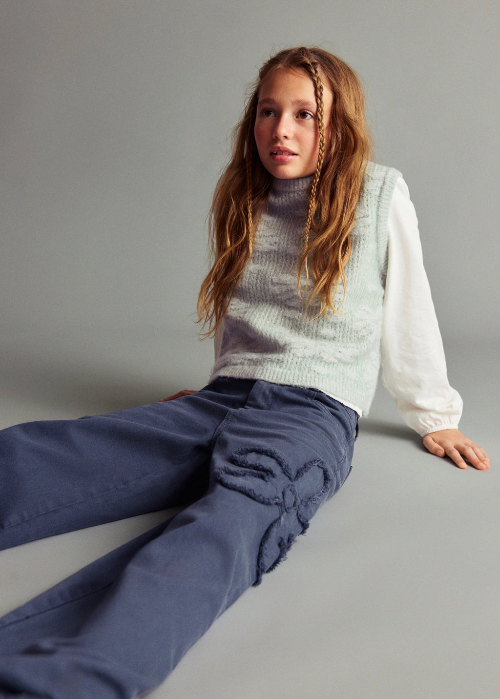 Pantalon Flor Bleu - Fille
