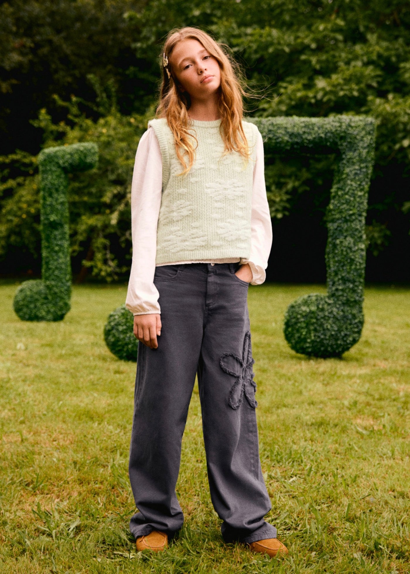 Pantalon Flor Bleu - Fille