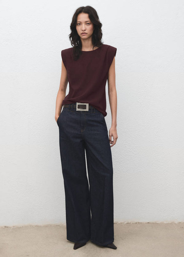 Blouse Épaulettes Froncées