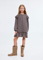 Robe Isa Bleu Marine - Fille