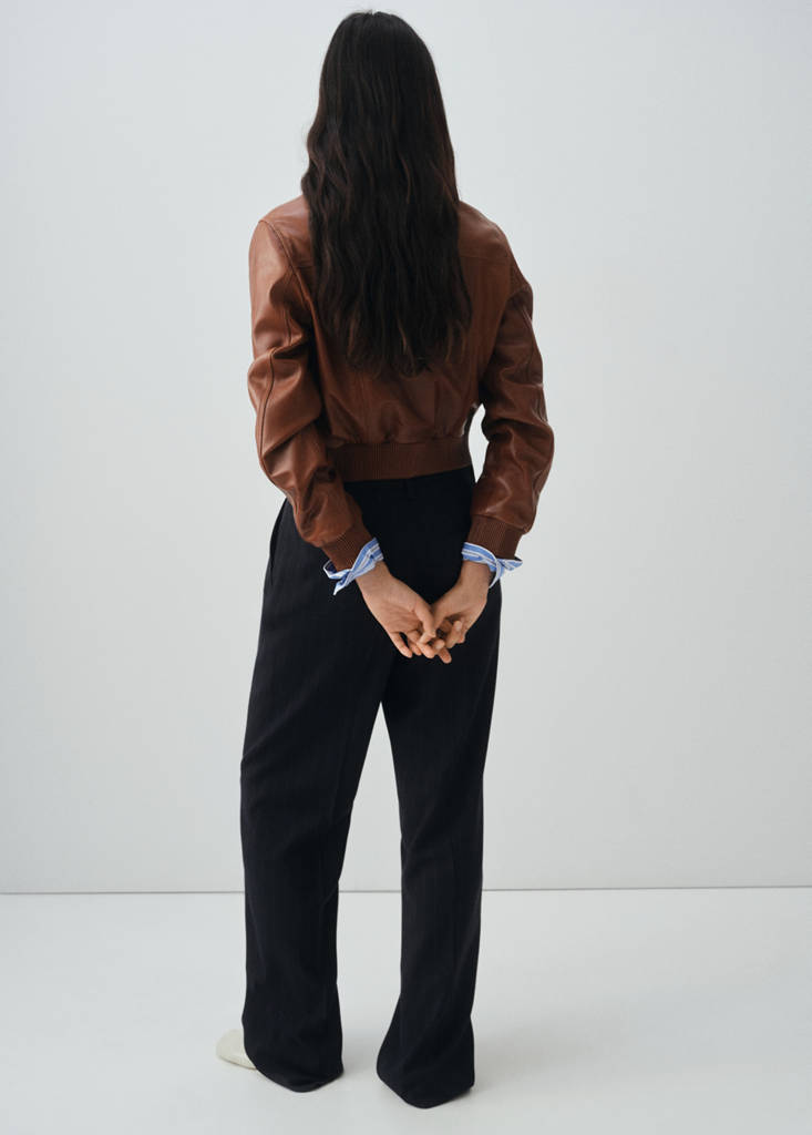 Giacca bomber 100 % pelle