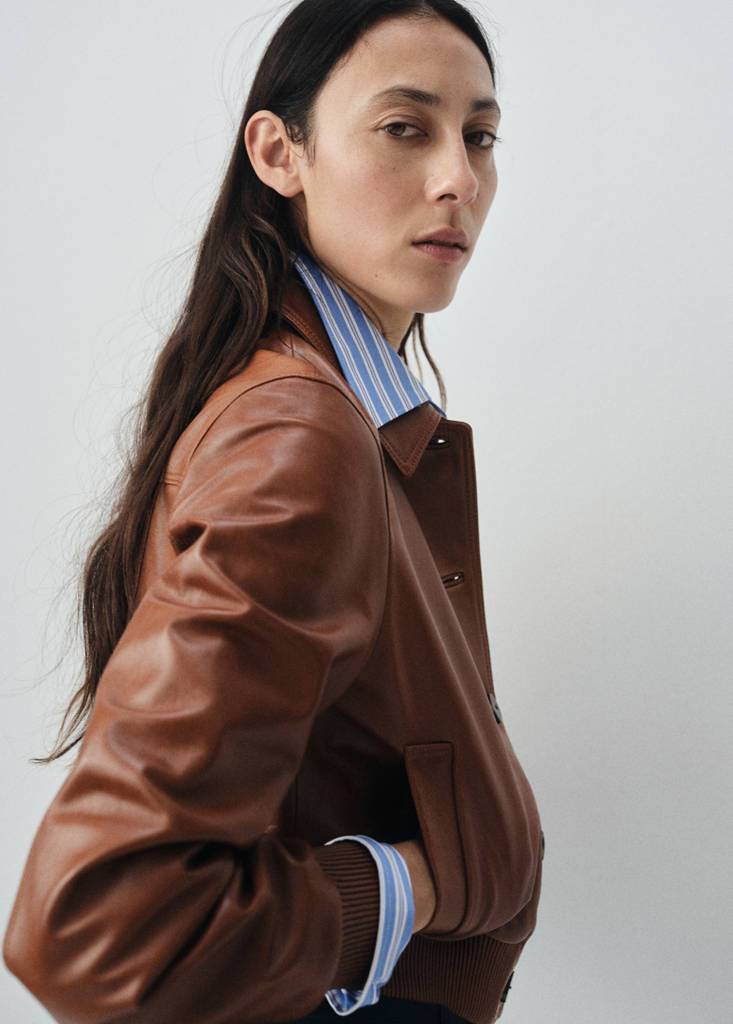 Giacca bomber 100 % pelle