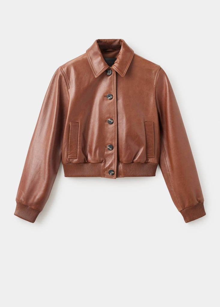 Giacca bomber 100 % pelle