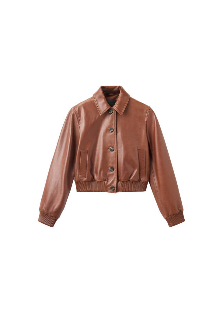 Giacca bomber 100 % pelle