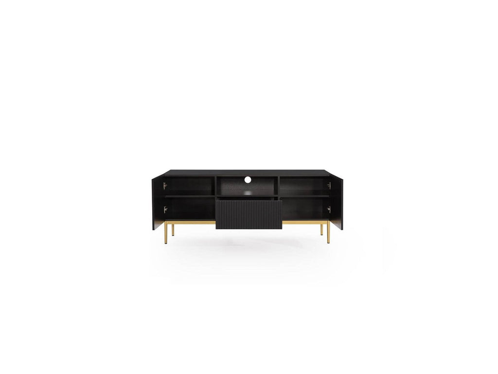 Kasha - Mueble de TV con nicho - Patas doradas