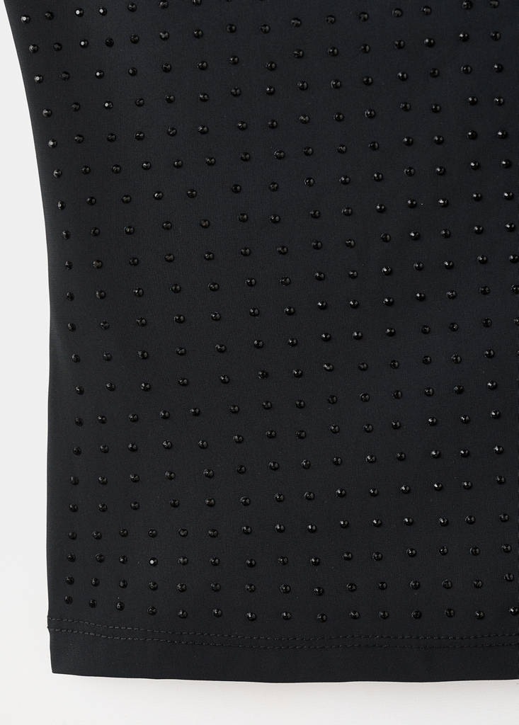 Top a Spalline con Dettaglio Strass