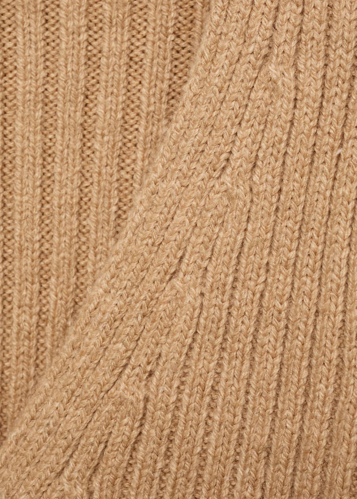Cardigan Maille Côtelée Col V