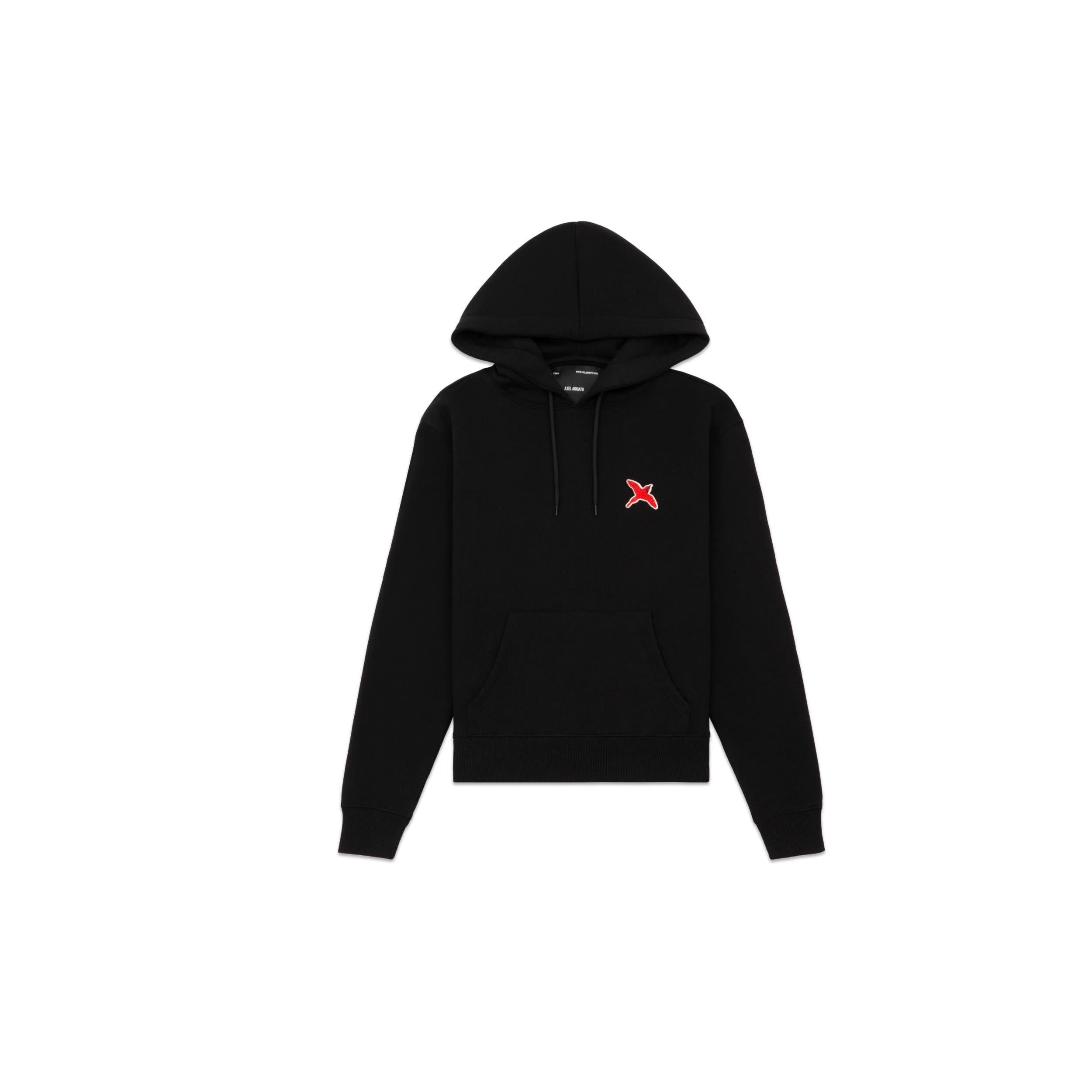 Red Bee Bird Hoodie - Black - Women
