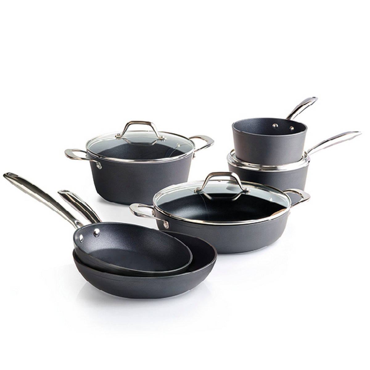 9-Piece Cookware Set - Black