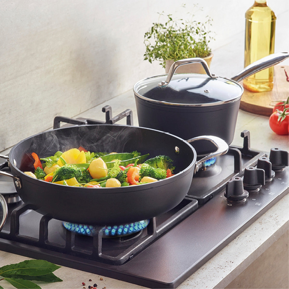 9-Piece Cookware Set - Black