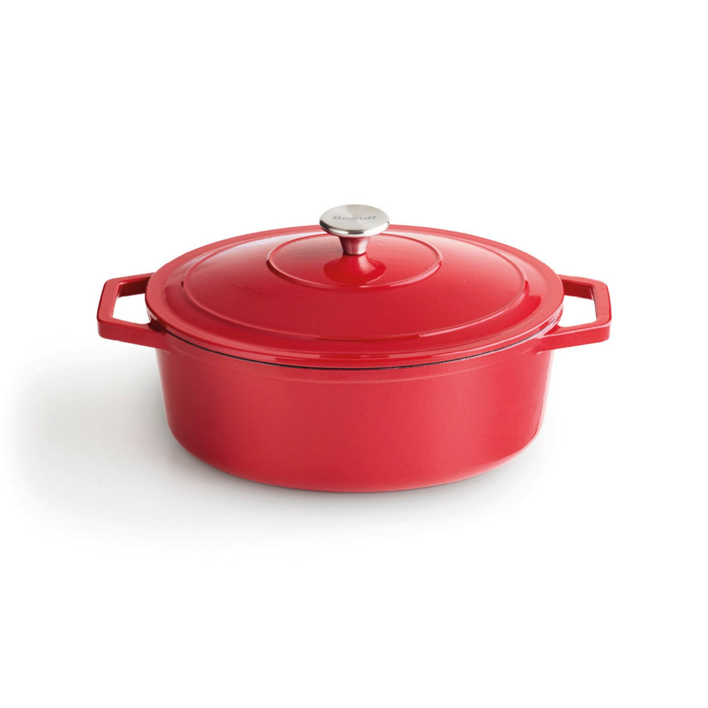 BRANDT - Cocotte En Fonte D'Acier Ovale - Rouge