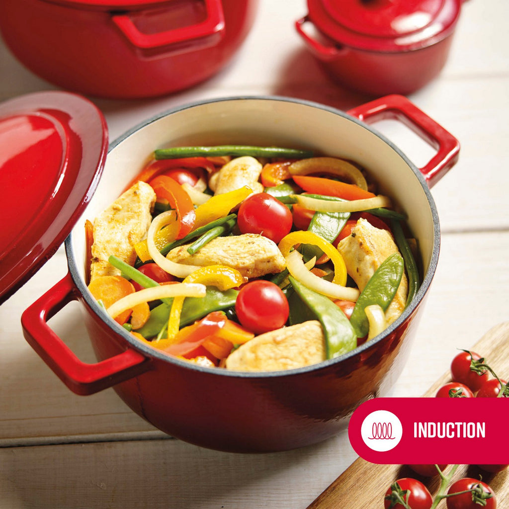 BRANDT - Cocotte En Fonte D'Acier Ovale - Rouge