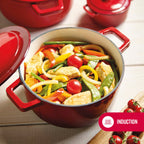 BRANDT - Cocotte En Fonte D'Acier Ovale - Rouge