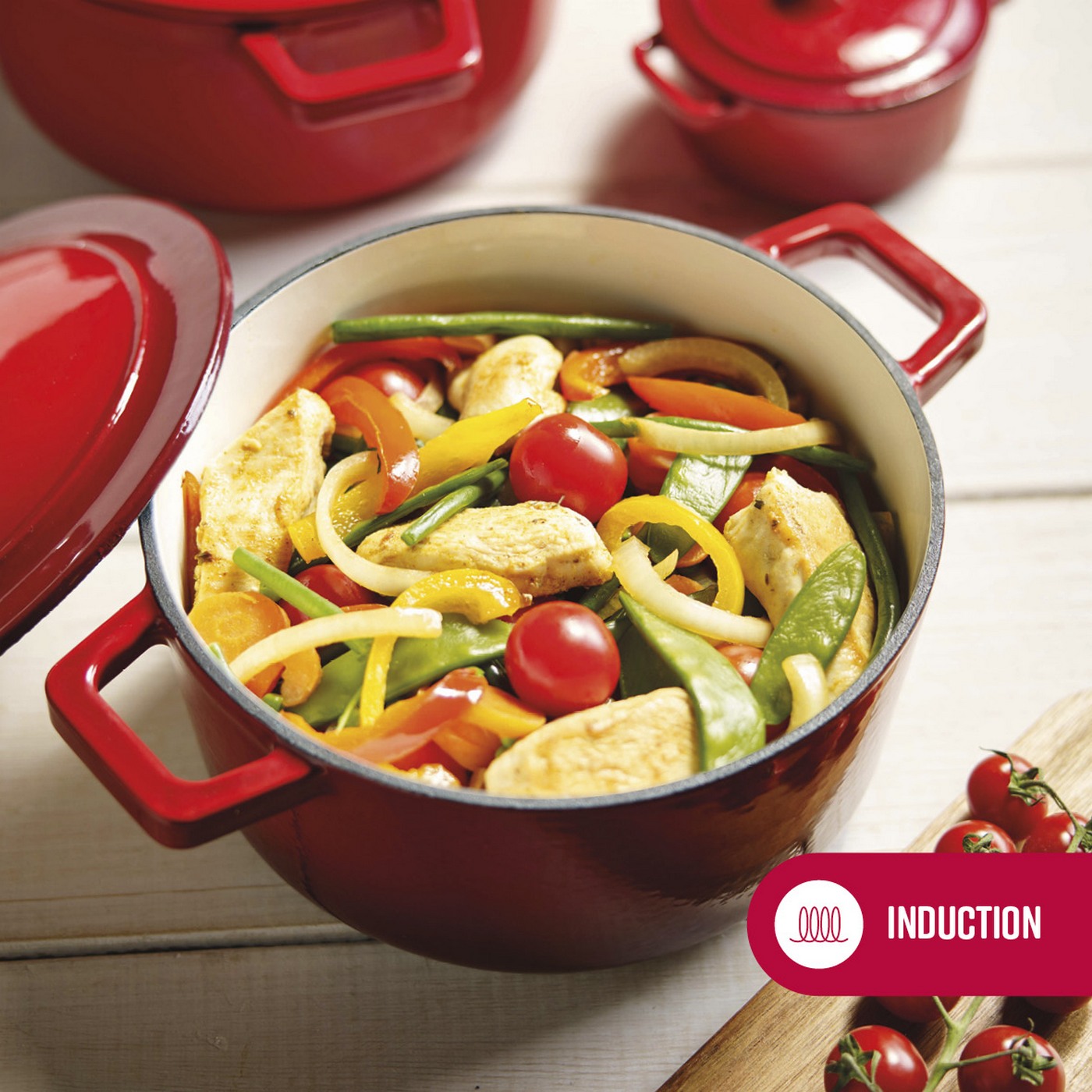 BRANDT - Cocotte En Fonte D'Acier Ovale - Rouge