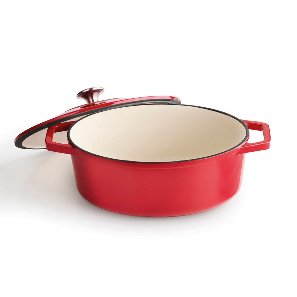 BRANDT - Cocotte En Fonte D'Acier Ovale - Rouge