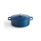 Cocotte De Hierro Fundido Ovalada - Azul