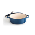 Cocotte De Hierro Fundido Ovalada - Azul