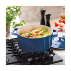 Cocotte De Hierro Fundido Ovalada - Azul