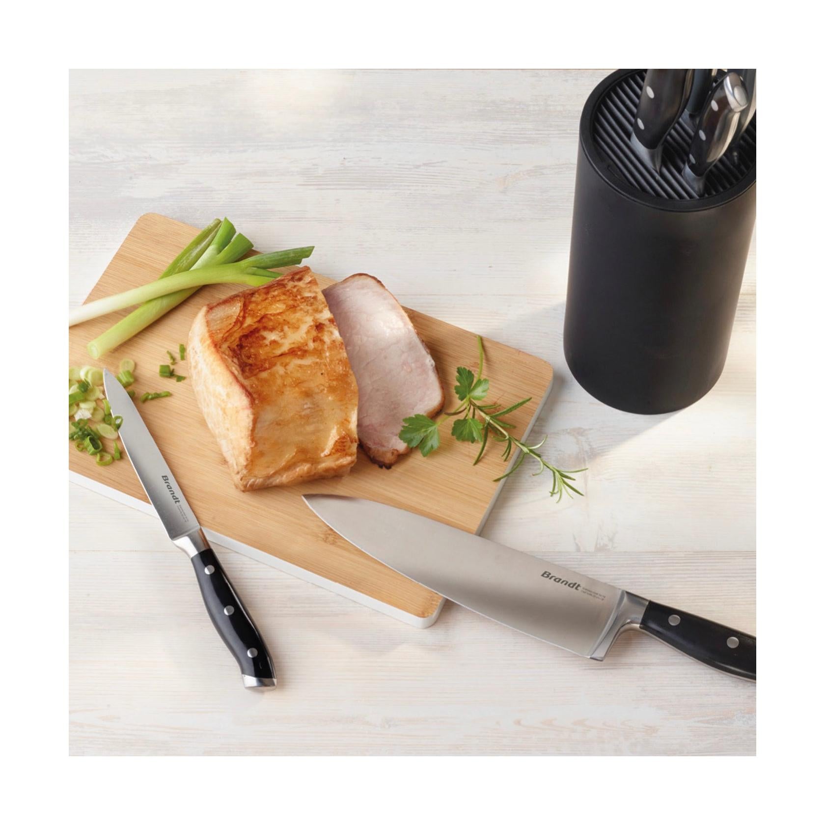 Cuchillo De Chef Remachado - Negro