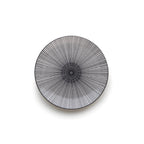 Service De Table 24 Pièces En Porcelaine Avec Relief - Blanc/Noir
