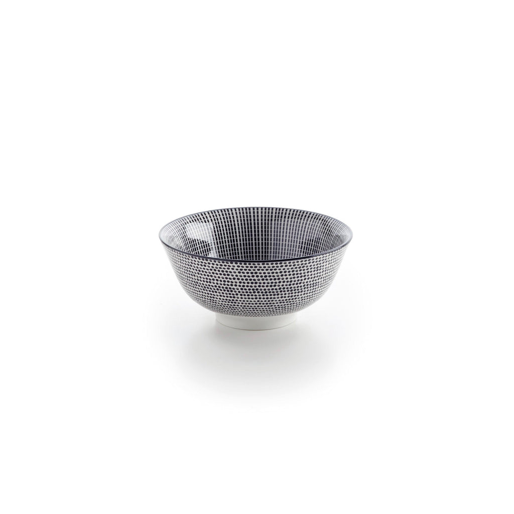 Service De Table 24 Pièces En Porcelaine Avec Relief - Blanc/Noir