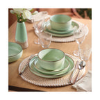 Set De 4 Platos - Verde Claro